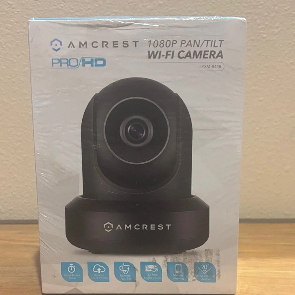 Amcrest ProHD 1080P Pan/Tilt Wi‑Fi Camera in Black